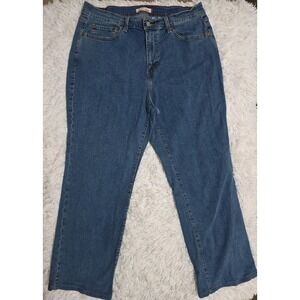 Levis 550 Blue Denim Jeans 18M Relaxed Fit Boot Cut Stretch Red Tab